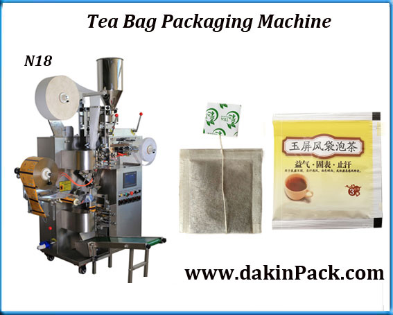 Automatic tea bag packing machine with outer bag  